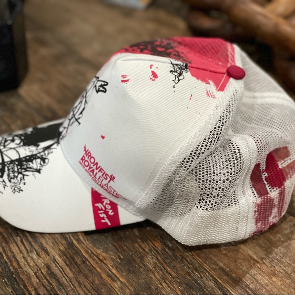 IRON FIST & Royal Elastics Collaboration Graphic Trucker Hat - NWT